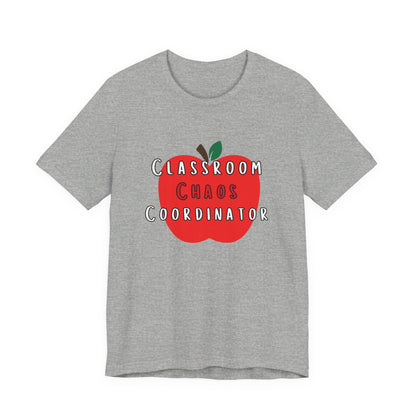 Classroom Chaos Coordinator Apple T-Shirt | Teacher Tee