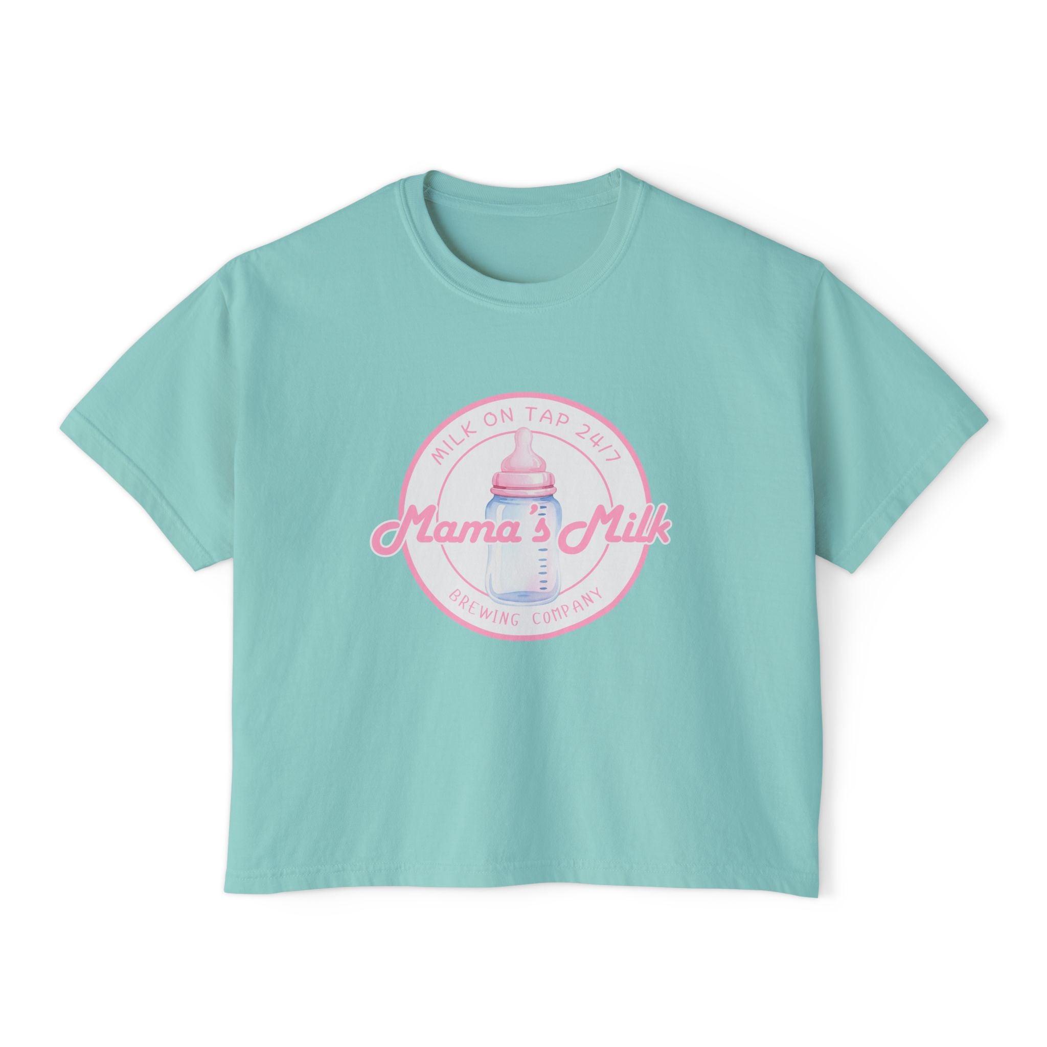 Mama's Milk Bottle Logo Tee | Nursing Mama Shirt