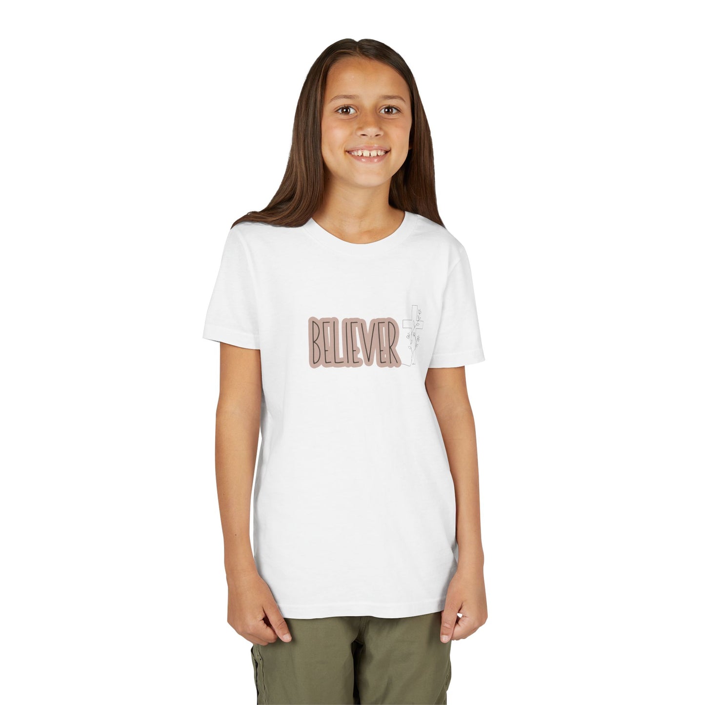 Believer Youth Girl Shirt | Christian Girl Tee | Faith Based Shirt