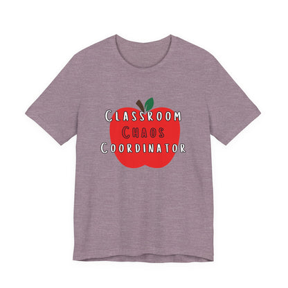 Classroom Chaos Coordinator Apple T-Shirt | Teacher Tee