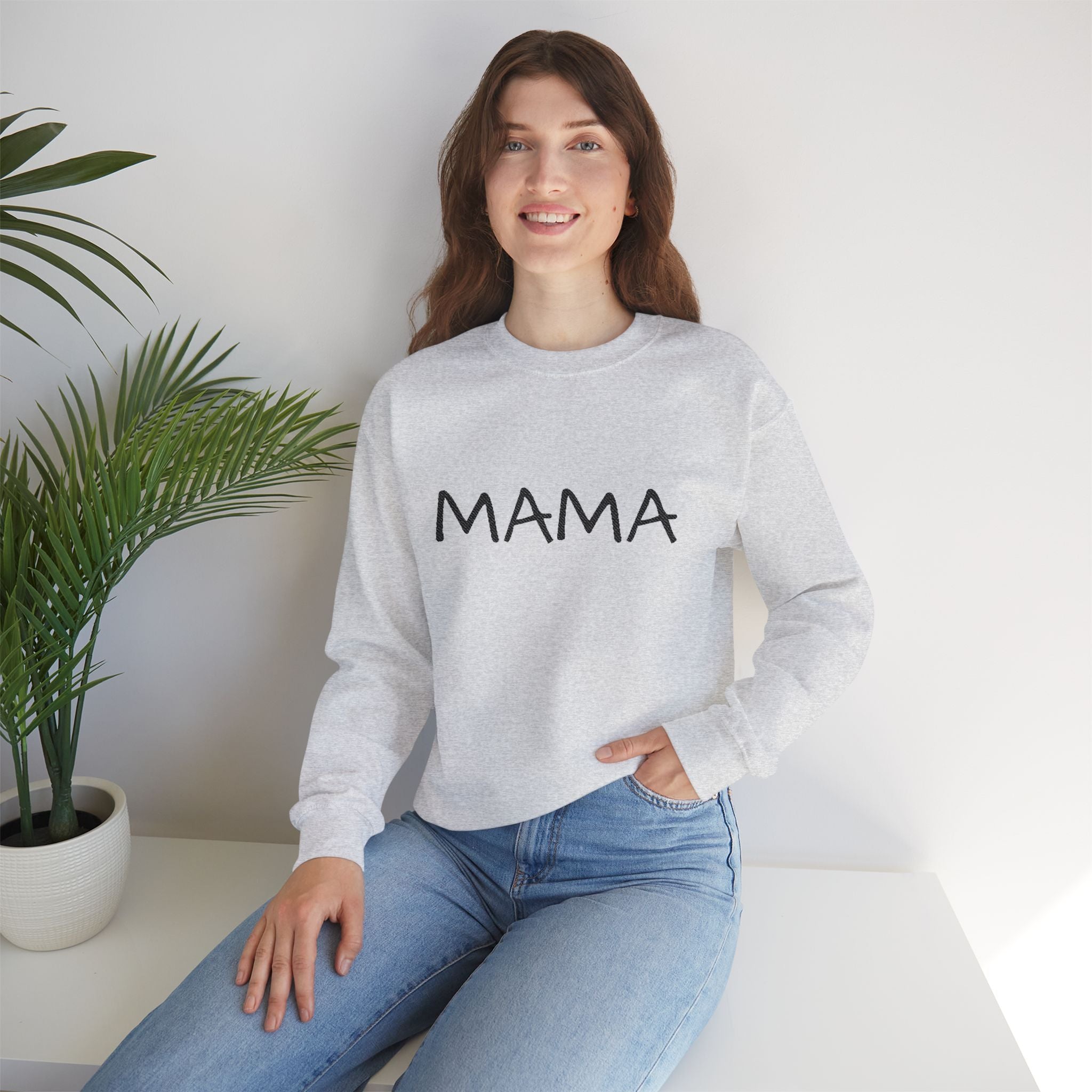 MAMA handwritten script sweatshirt | minimalist mom crewneck