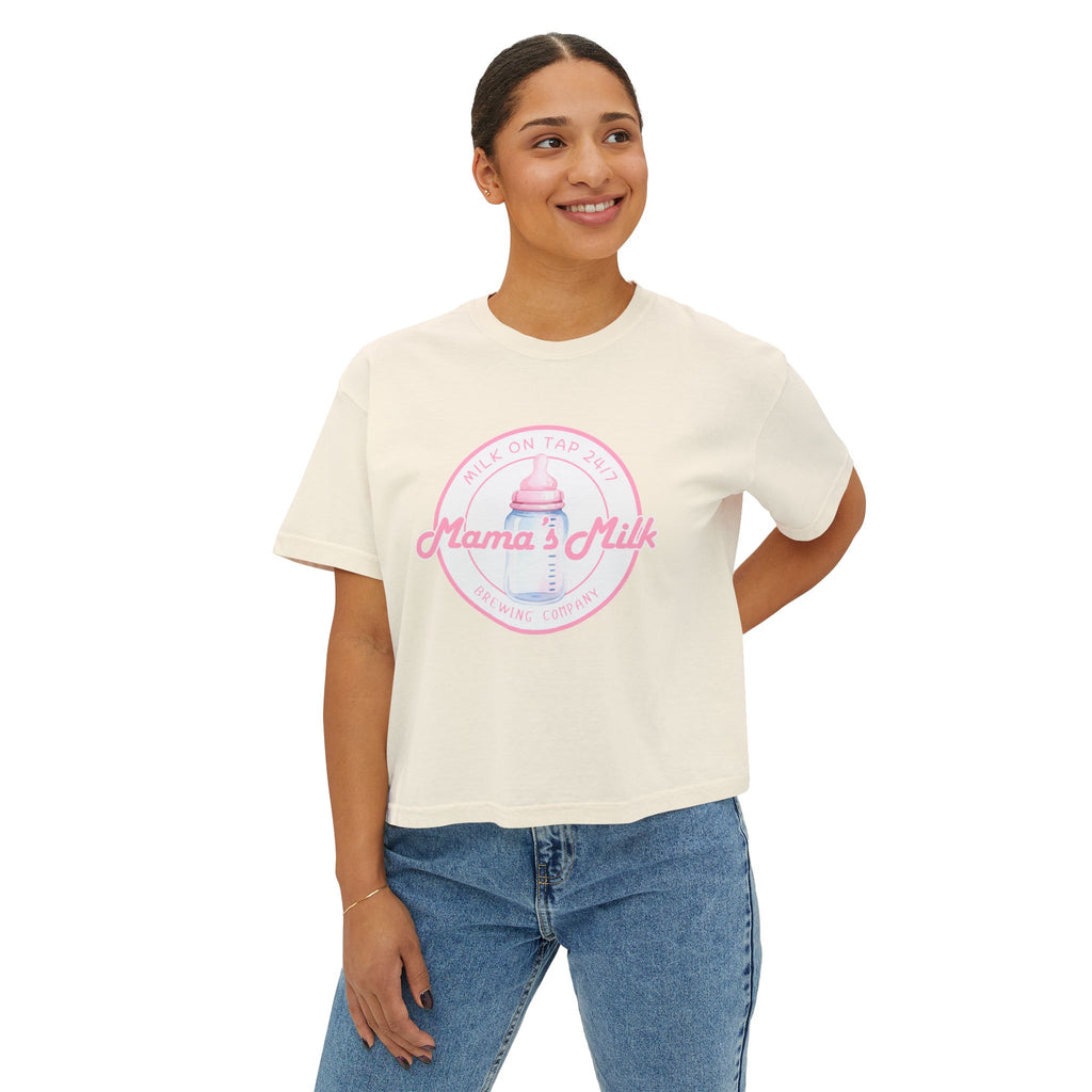 Mama's Milk Bottle Logo Tee | Nursing Mama Shirt