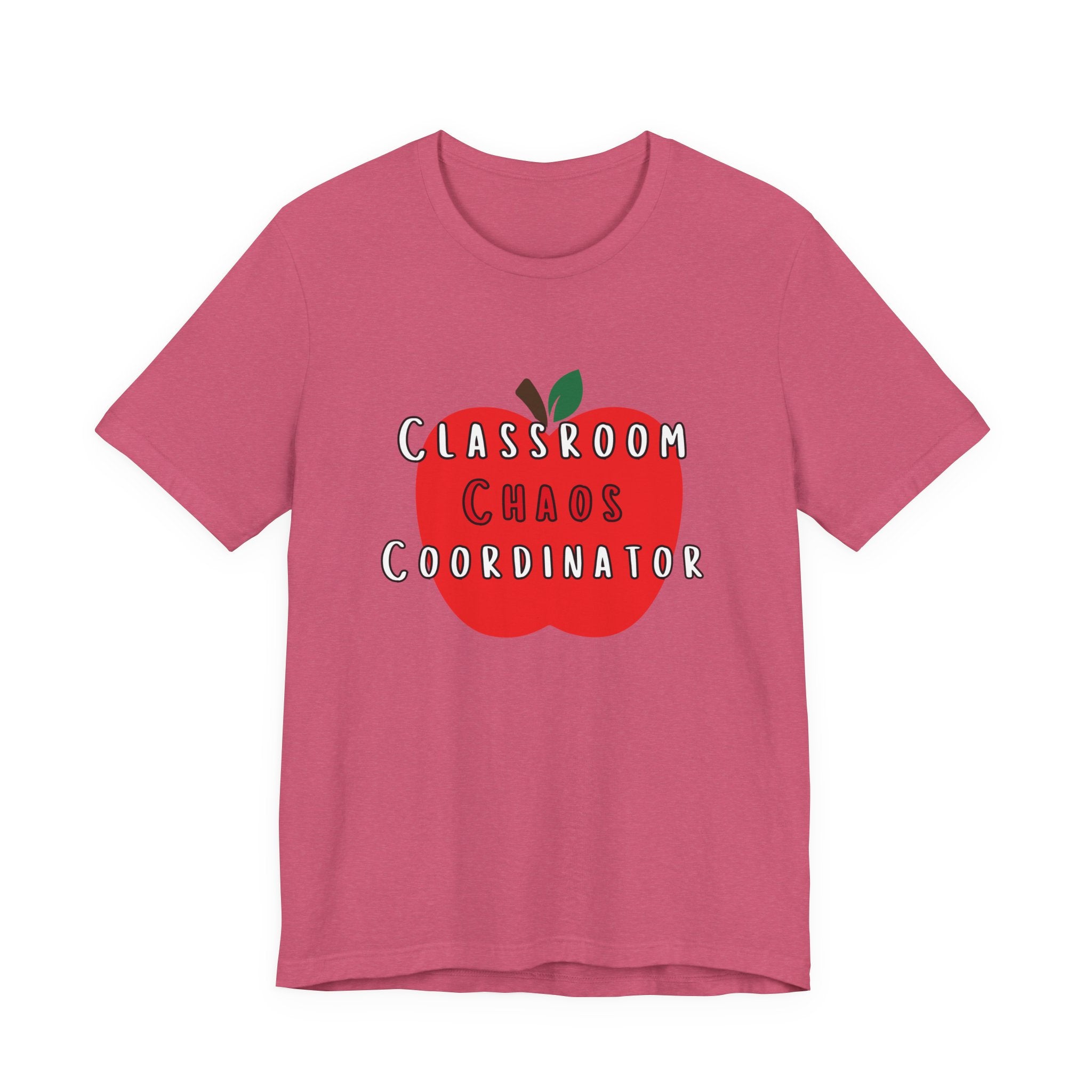 Classroom Chaos Coordinator Apple T-Shirt | Teacher Tee