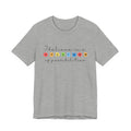 I Believe in a Spectrum of Possibilities T-Shirt | Autism Awareness, Colorful Puzzle Pieces | Black Writing