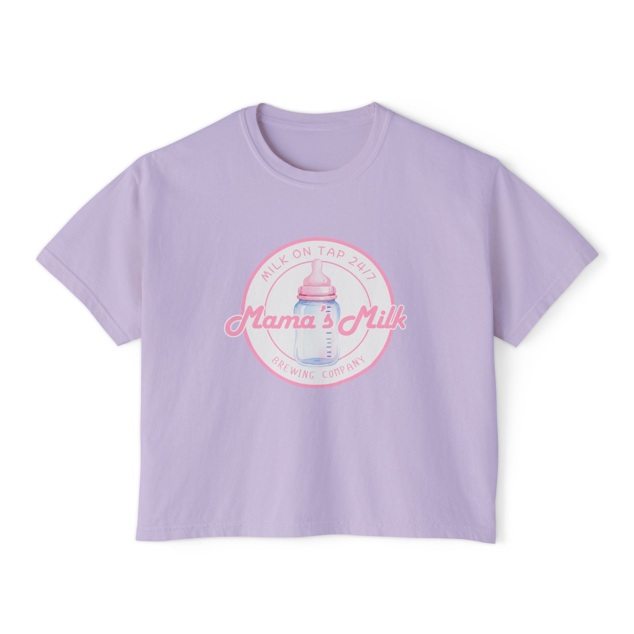 Mama's Milk Bottle Logo Tee | Nursing Mama Shirt