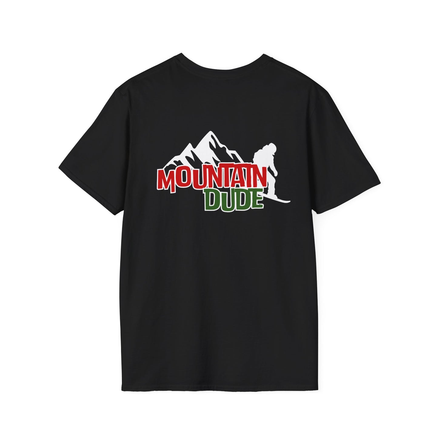 Mountain Dude Snowboard Shirt | Retro Snowboarding & Ski Graphic Tee | Winter Mountain Outdoors Shirt for Men
