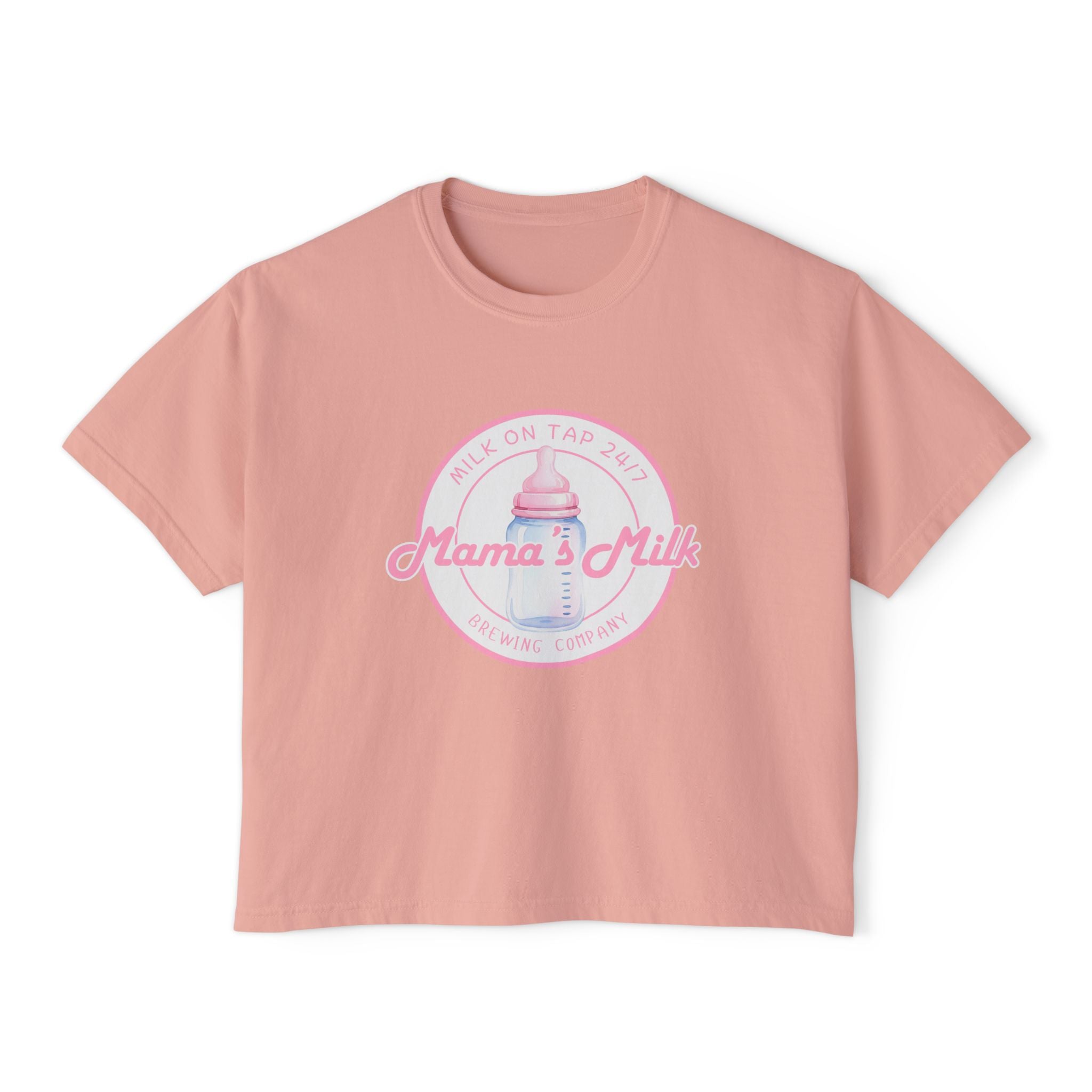 Mama's Milk Bottle Logo Tee | Nursing Mama Shirt