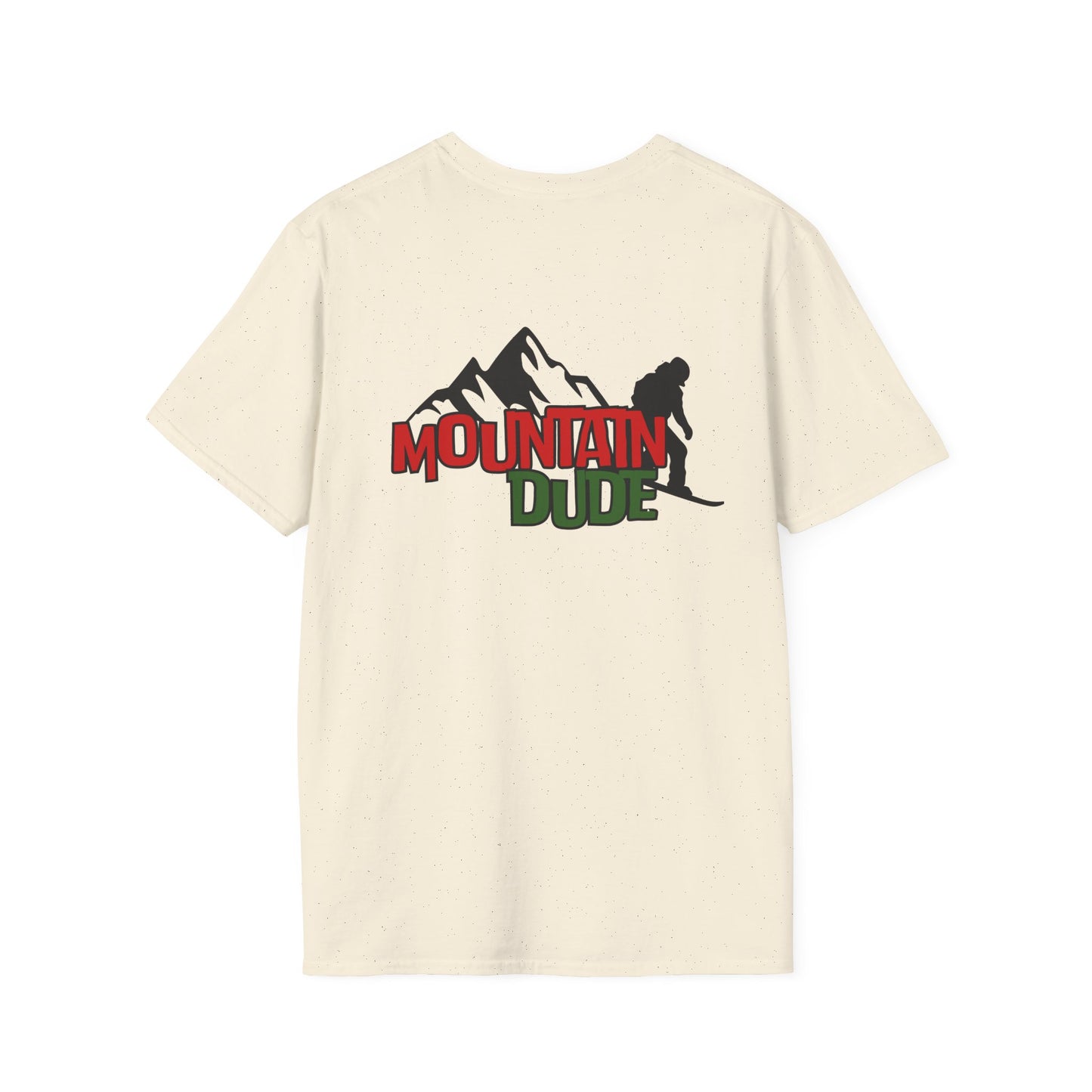 Mountain Dude Snowboard Shirt | Retro Snowboarding & Ski Graphic Tee | Winter Mountain Outdoors Shirt for Men