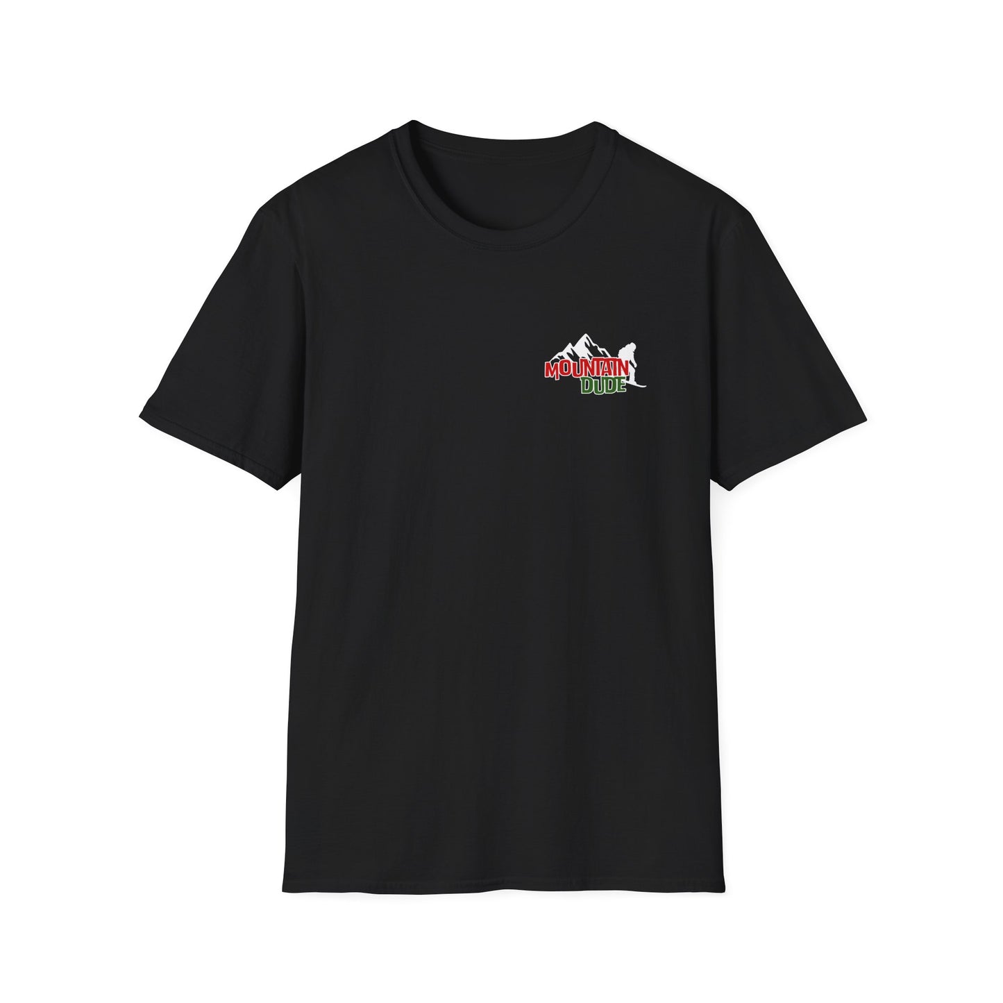 Mountain Dude Snowboard Shirt | Retro Snowboarding & Ski Graphic Tee | Winter Mountain Outdoors Shirt for Men