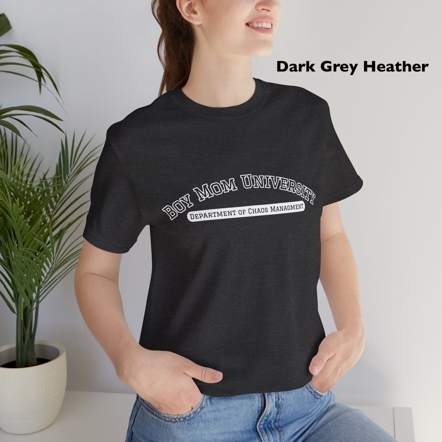 Boy Mom T-Shirt | Department of Chaos Management | Mom Life Tee | University Shirt