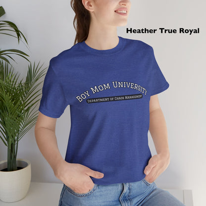 Boy Mom T-Shirt | Department of Chaos Management | Mom Life Tee | University Shirt
