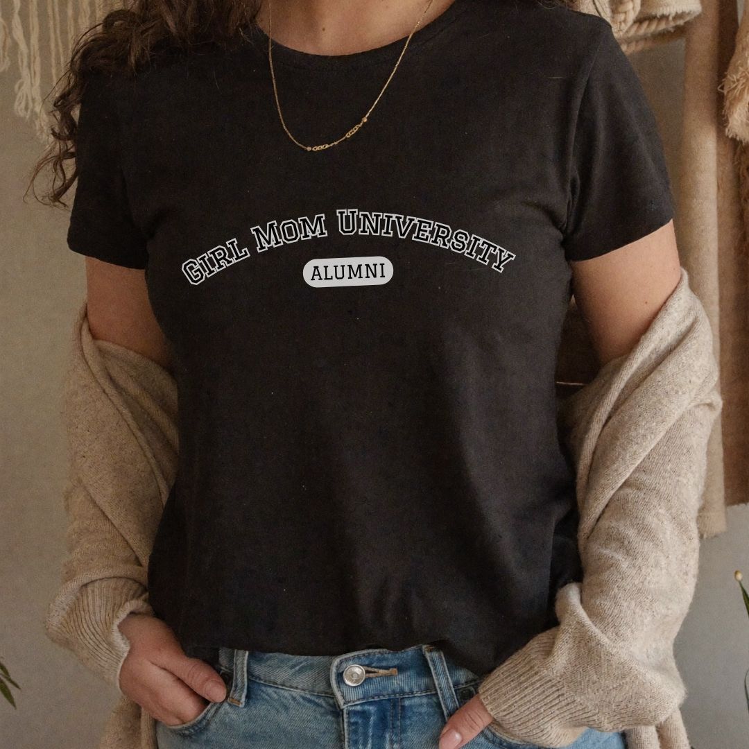 Girl Mom T-Shirt | University Alumni Tee | Mom Life Shirt