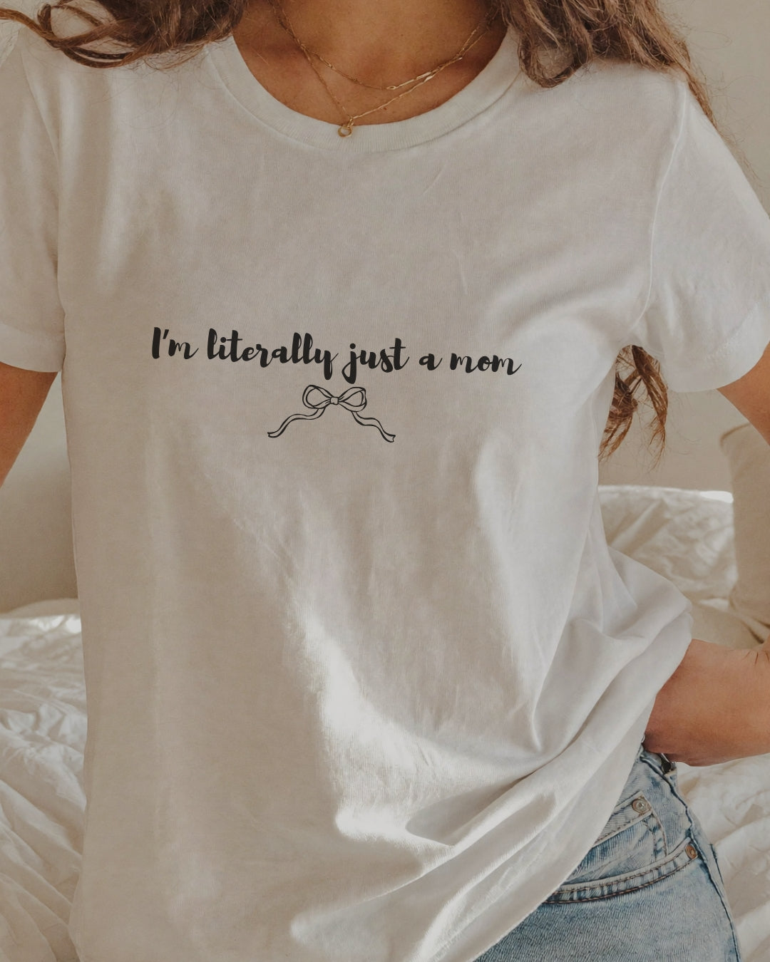 I'm Literally Just a Mom Shirt | Funny Mom Tee | Relatable Mom Life Shirt