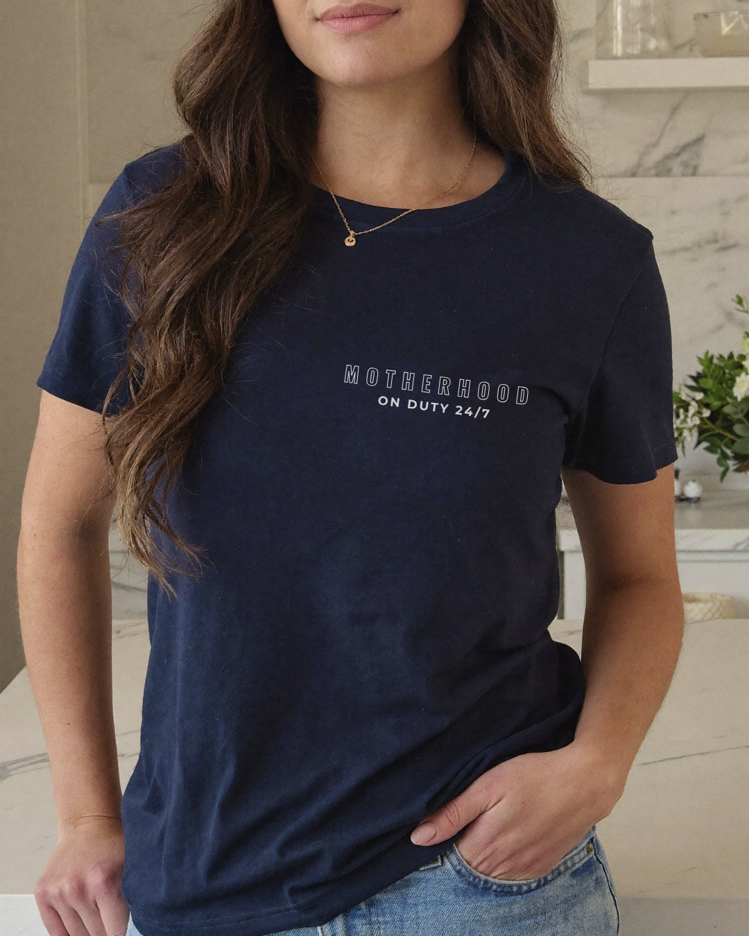 Motherhood On Duty 24/7 Shirt | Funny Mom Life Tee | Motherhood Shirt