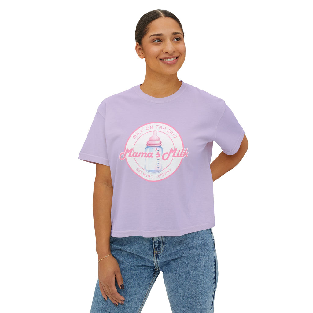 Mama's Milk Bottle Logo Tee | Nursing Mama Shirt