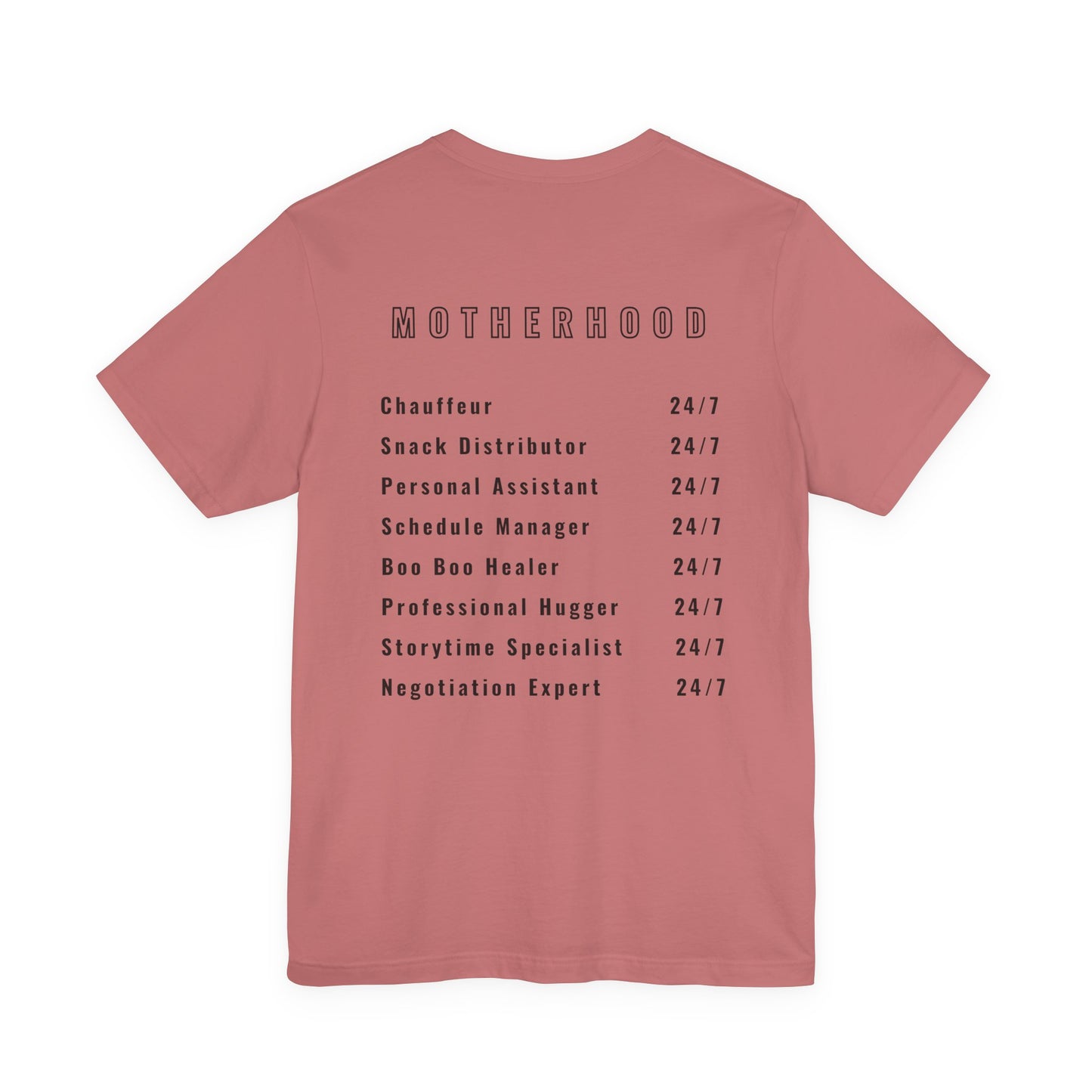 Motherhood On Duty 24/7 Shirt | Funny Mom Life Tee | Motherhood Shirt