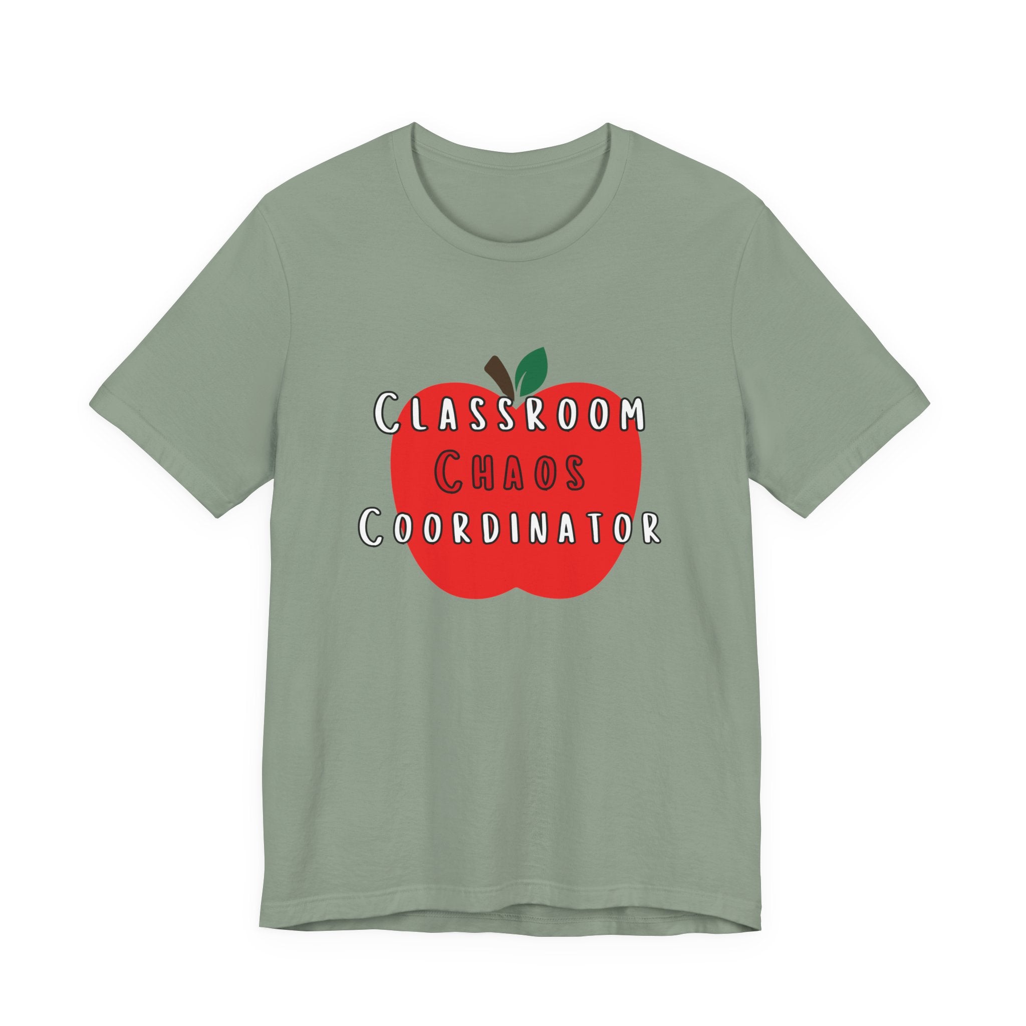 Classroom Chaos Coordinator Apple T-Shirt | Teacher Tee