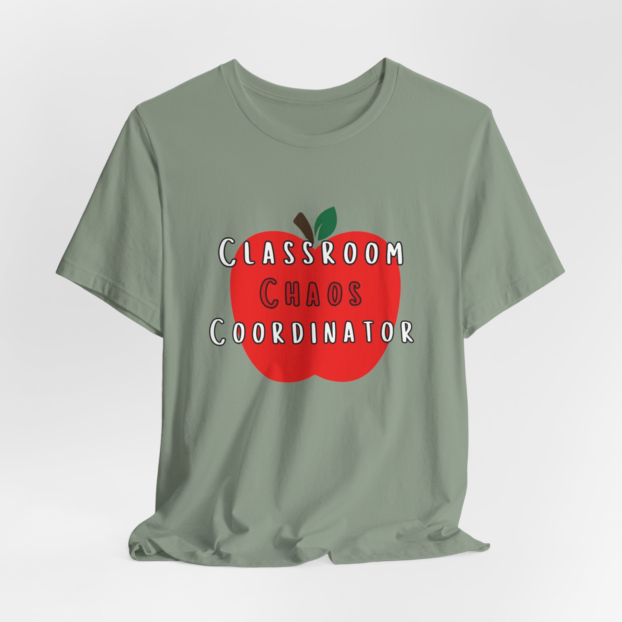 Classroom Chaos Coordinator Apple T-Shirt | Teacher Tee