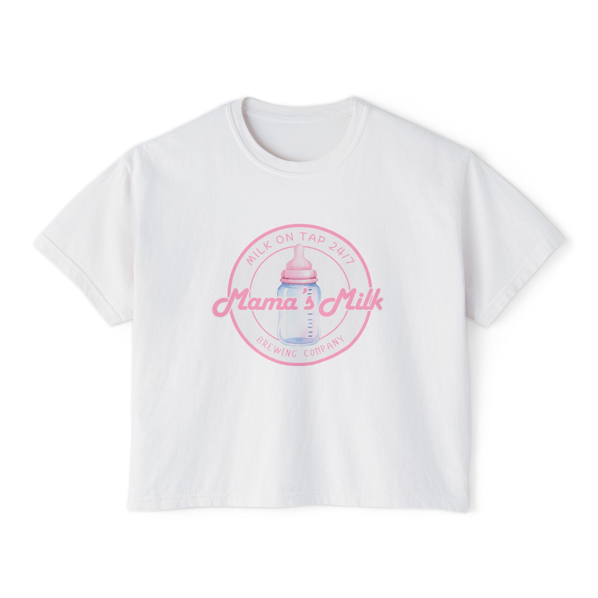 Mama's Milk Bottle Logo Tee | Nursing Mama Shirt