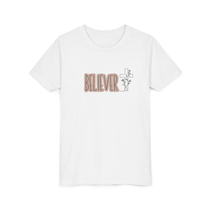 Believer Youth Girl Shirt | Christian Girl Tee | Faith Based Shirt