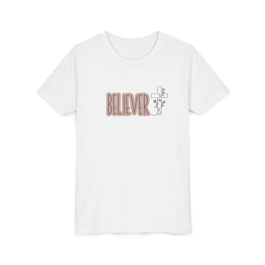 Believer Youth Girl Shirt | Christian Girl Tee | Faith Based Shirt