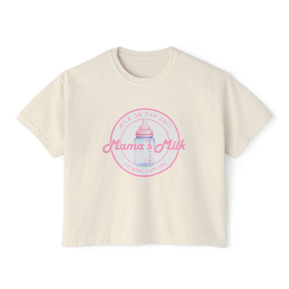 Mama's Milk Bottle Logo Tee | Nursing Mama Shirt