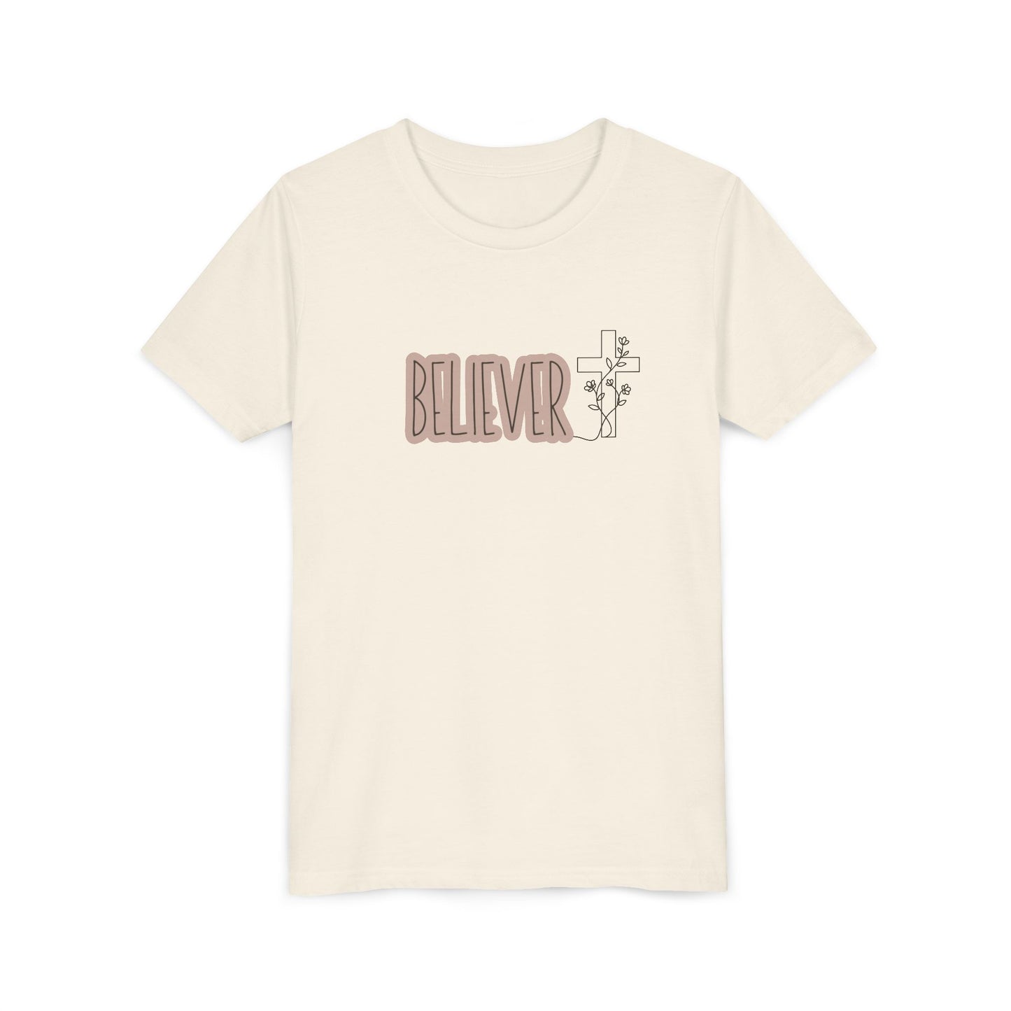 Believer Youth Girl Shirt | Christian Girl Tee | Faith Based Shirt
