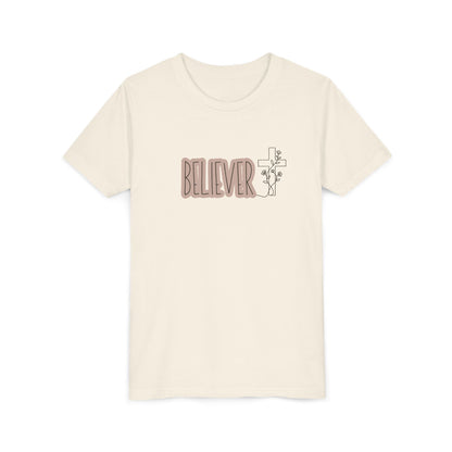 Believer Youth Girl Shirt | Christian Girl Tee | Faith Based Shirt