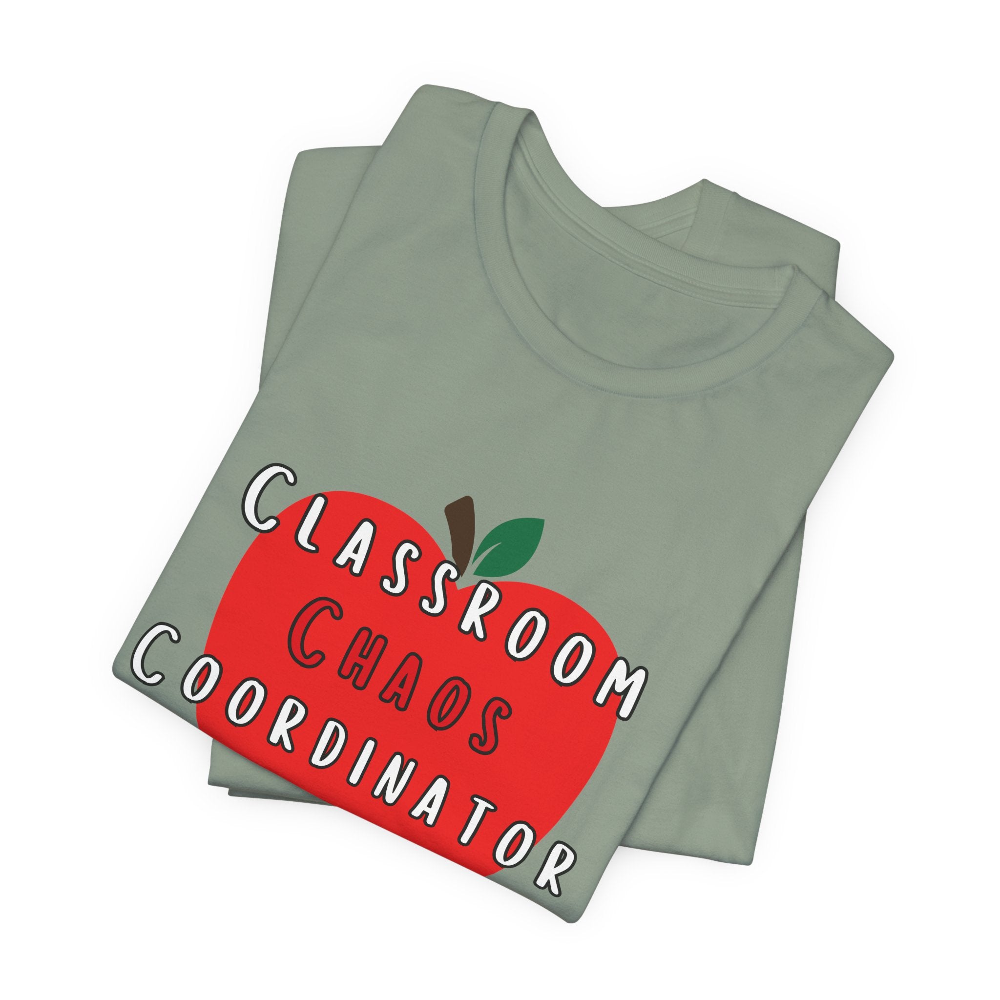 Classroom Chaos Coordinator Apple T-Shirt | Teacher Tee