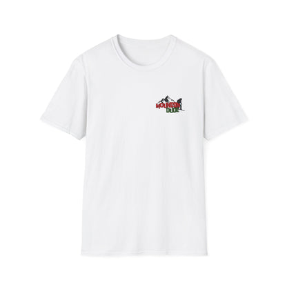 Mountain Dude Snowboard Shirt | Retro Snowboarding & Ski Graphic Tee | Winter Mountain Outdoors Shirt for Men