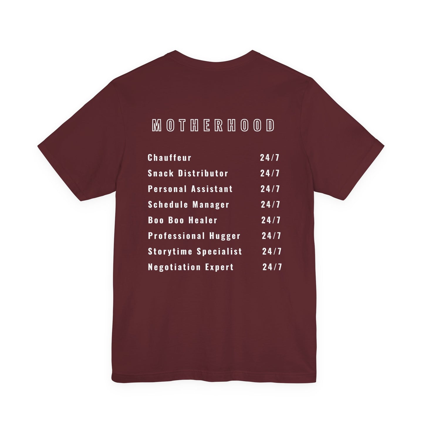 Motherhood On Duty 24/7 Shirt | Funny Mom Life Tee | Motherhood Shirt