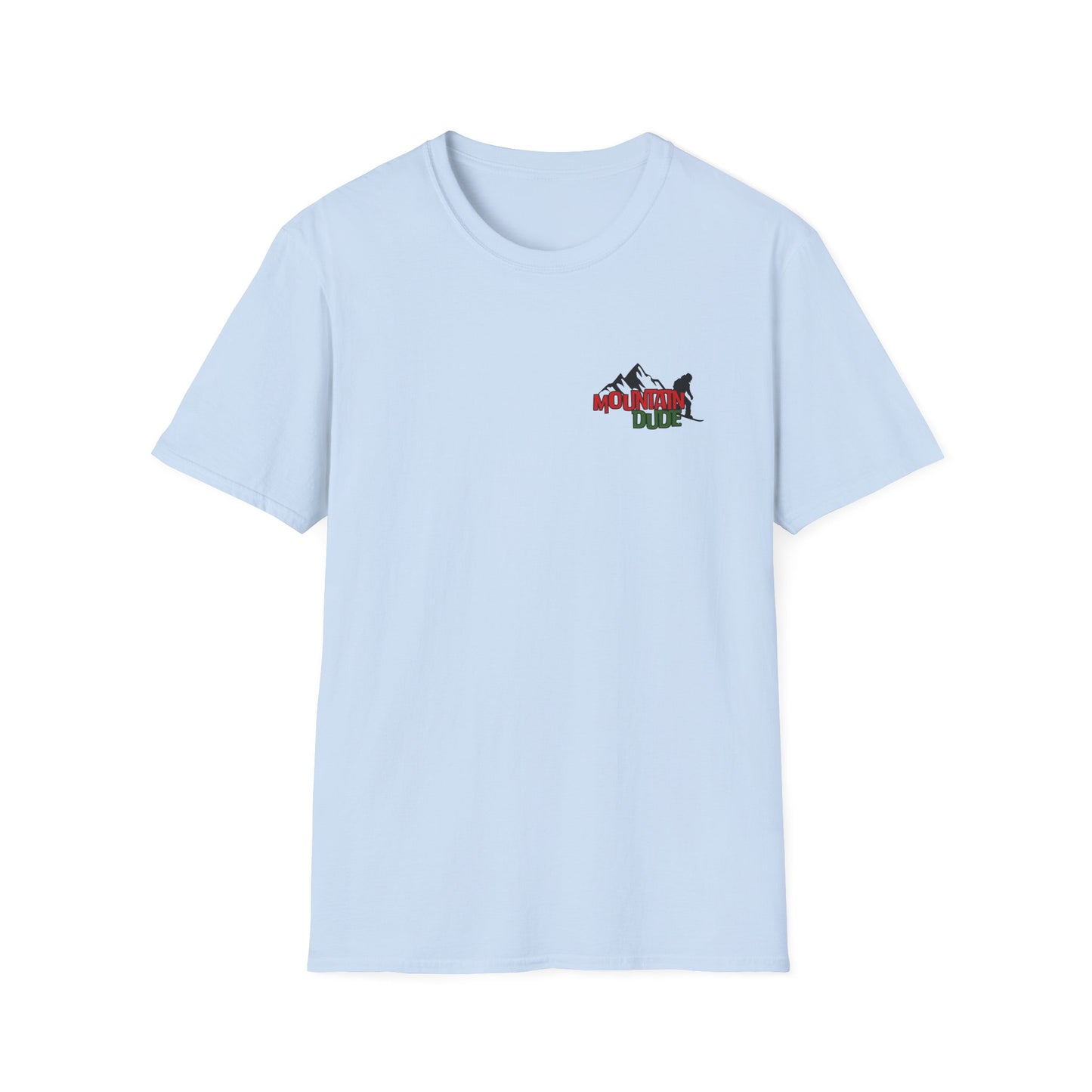 Mountain Dude Snowboard Shirt | Retro Snowboarding & Ski Graphic Tee | Winter Mountain Outdoors Shirt for Men