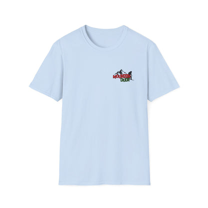 Mountain Dude Snowboard Shirt | Retro Snowboarding & Ski Graphic Tee | Winter Mountain Outdoors Shirt for Men